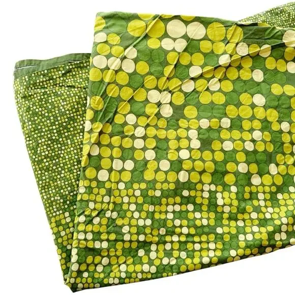 IKEA Smorboll Green Twin Duvet Cover Mid Century Modern Atomic Style